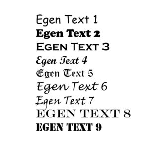 Egen Text